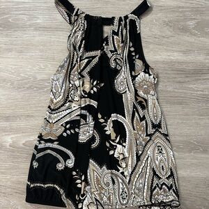 Black & gold y2k halter top